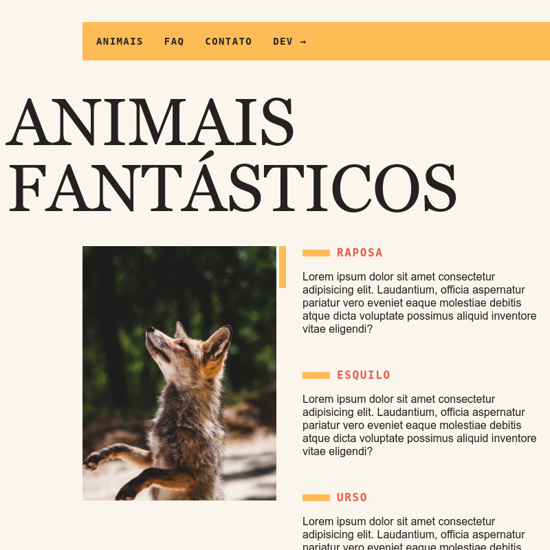 Animais fantásticos